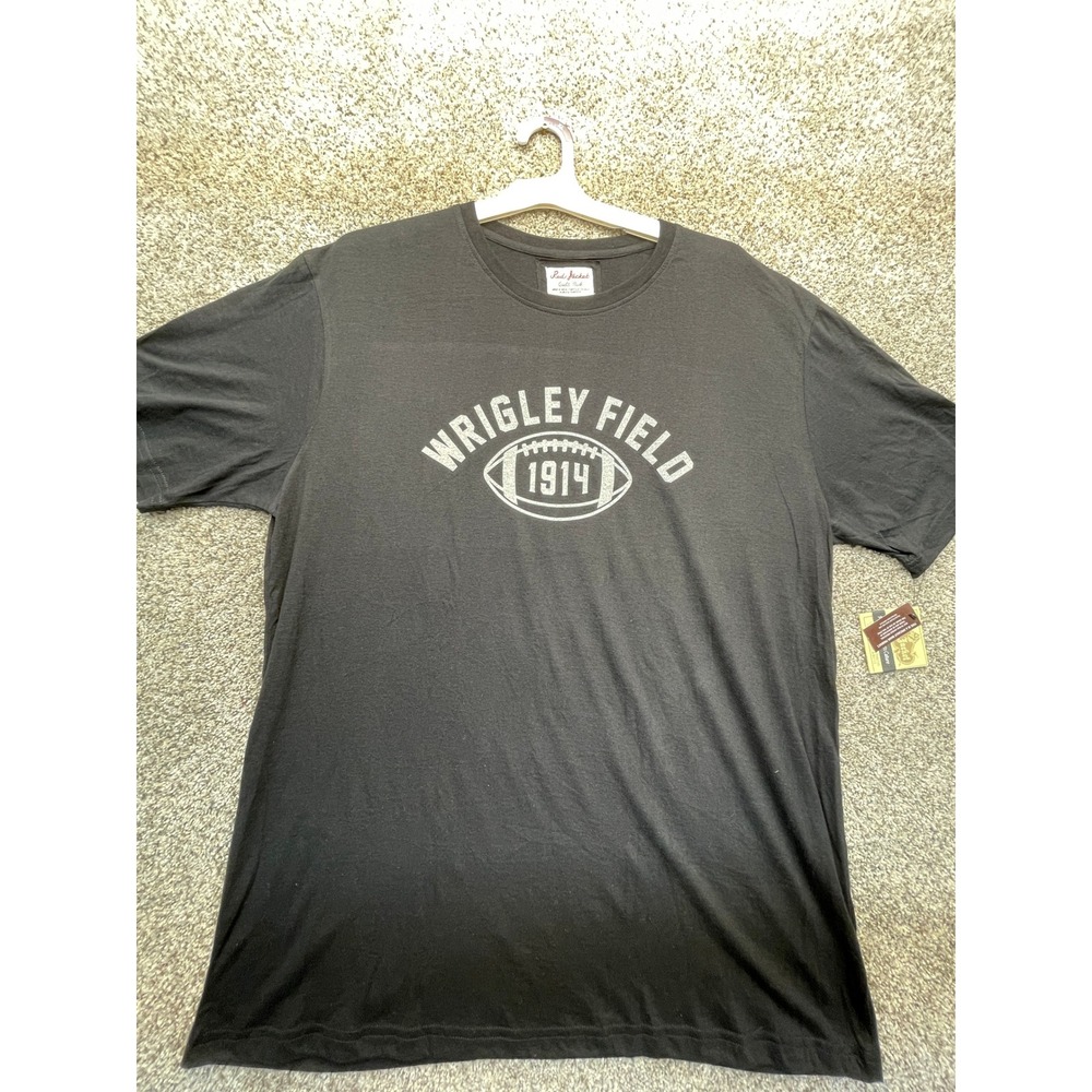 Wrigley Field Football 1914 Men XL Black NEW Graphic Tee from Red Jacket